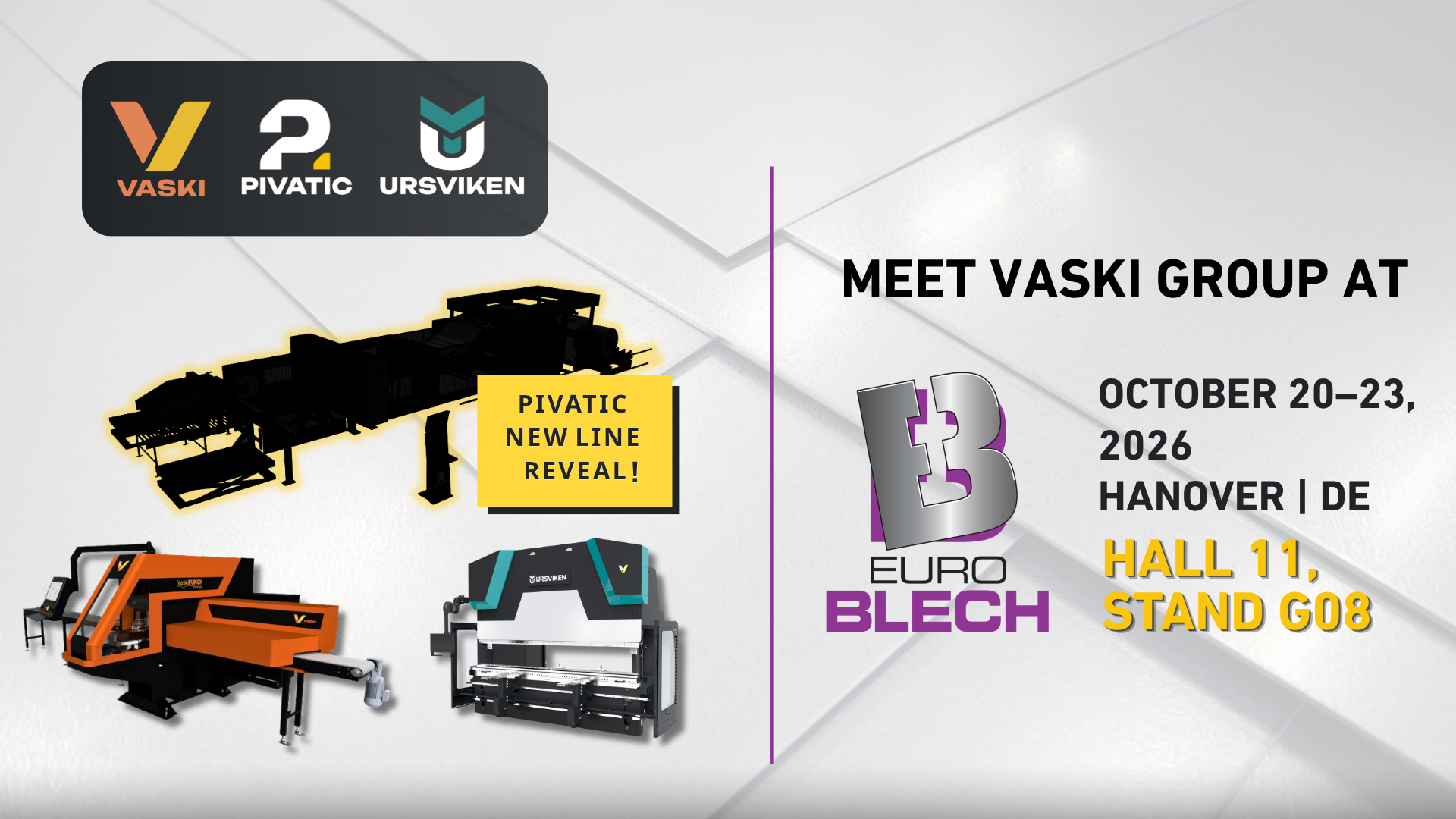 Experience the Future of Sheet Metal and Flat Bar Manufacturing at EuroBLECH 2026!