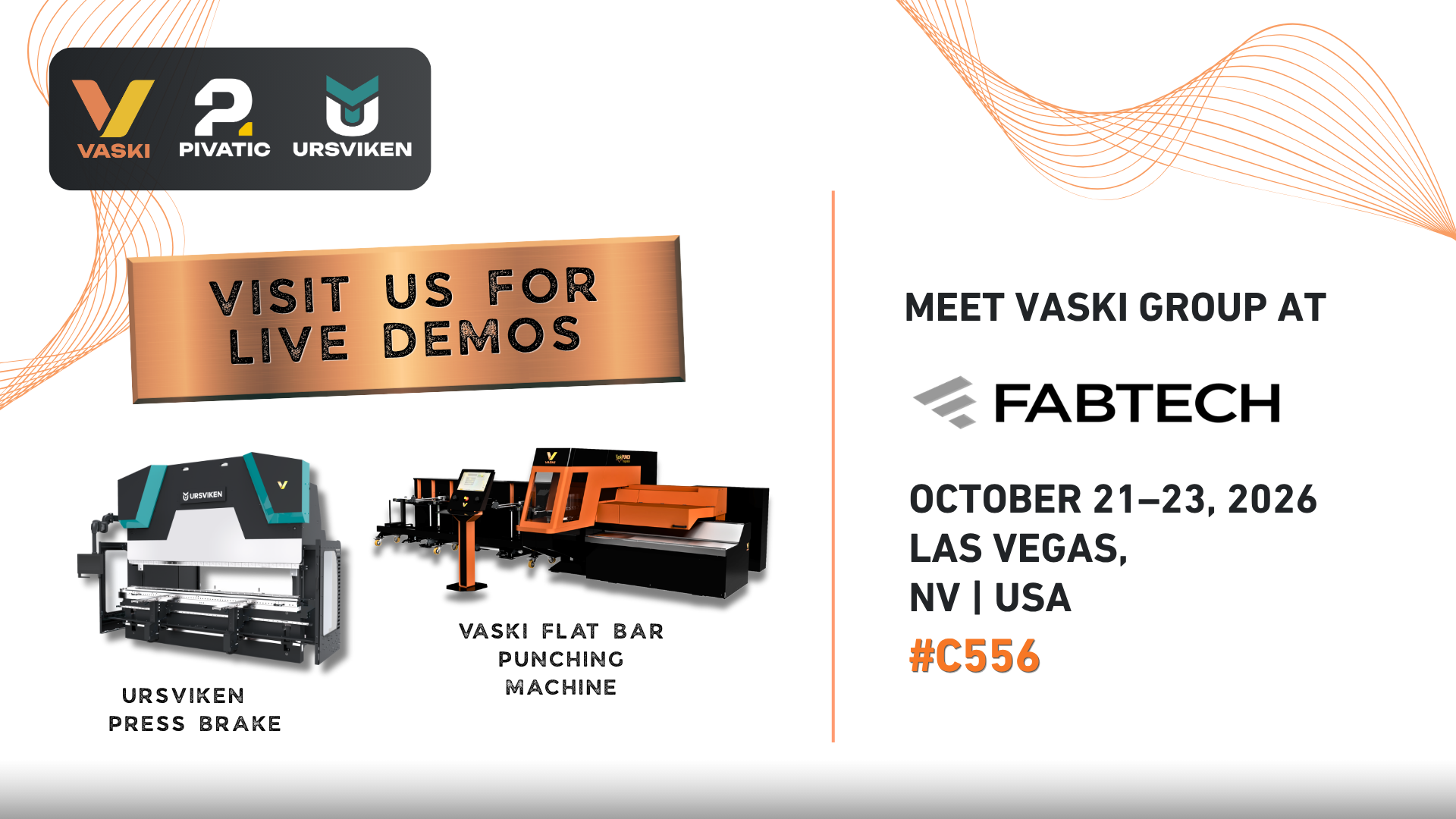 Join Vaski Group at FABTECH 2026!
